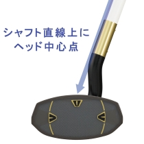 3Dパーシモンマスターシャフトの直線上で狙える！